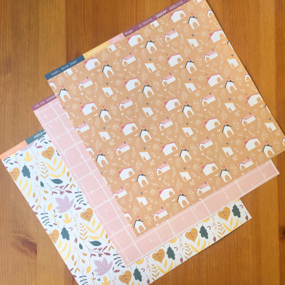 KIT 12 PAPELES TAMADABA - 12X12" 1 CARA - SCRAPBOOKING