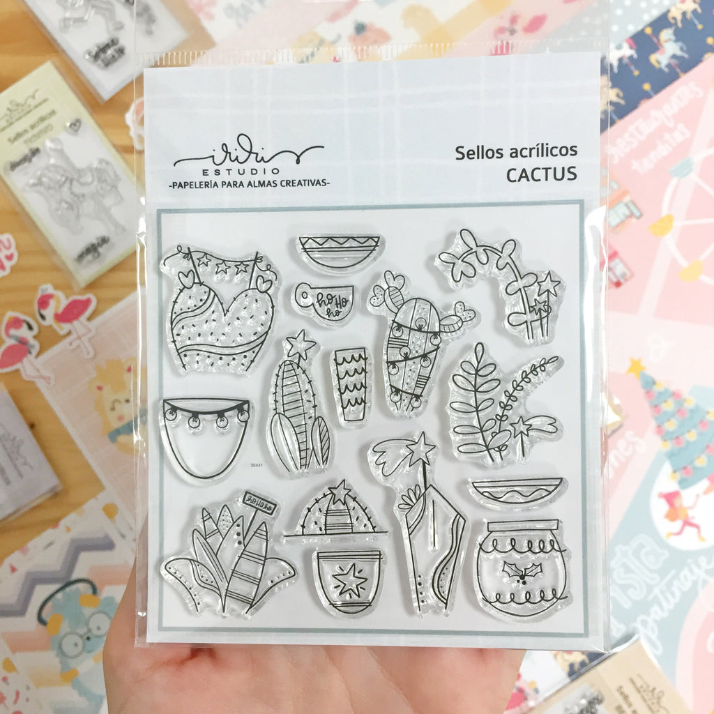 SELLO CACTUS (10X10) - HOHOLAND - SCRAPBOOKING