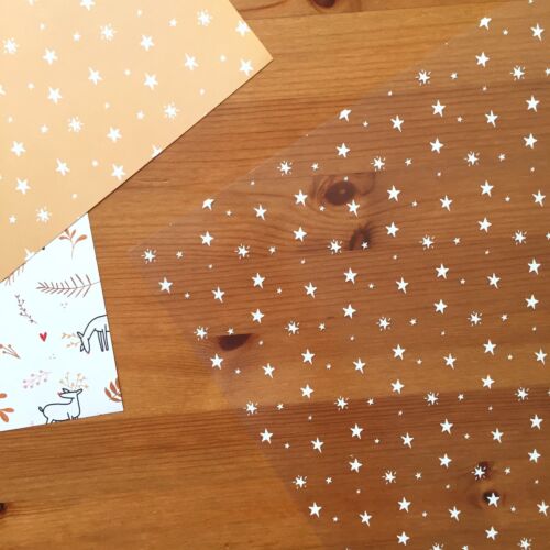 ACETATO ESTRELLAS - TEJEDA  - SCRAPBOOKING