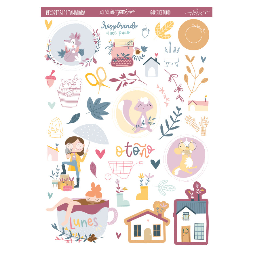 RECORTABLES TAMADABA  - SCRAPBOOKING